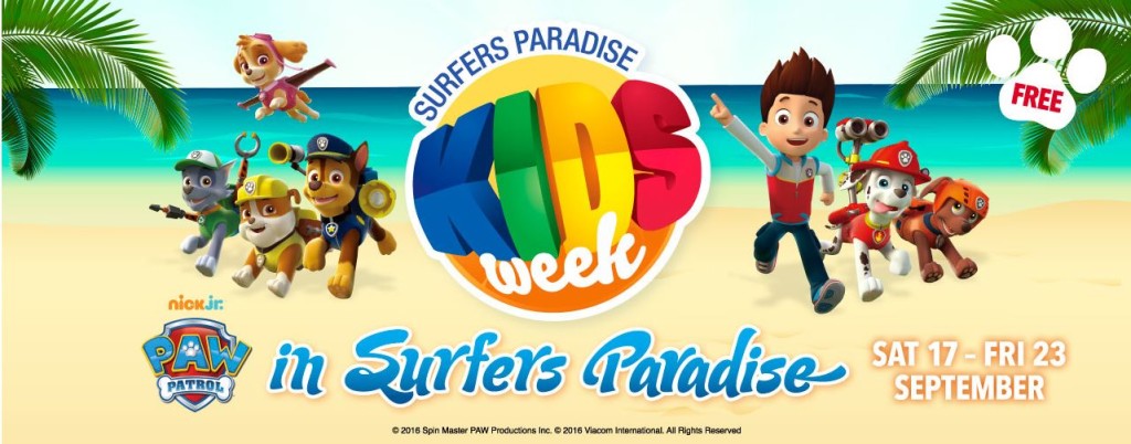 Surfers Paradise Kids Week festival on the beach front.